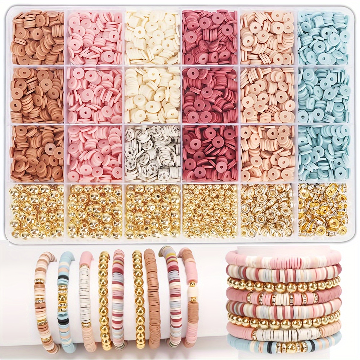 

[ ] 1800pcs Bracelet Kit 240pcs Ccb , Unique Bracelet Making Set For Making Suppories