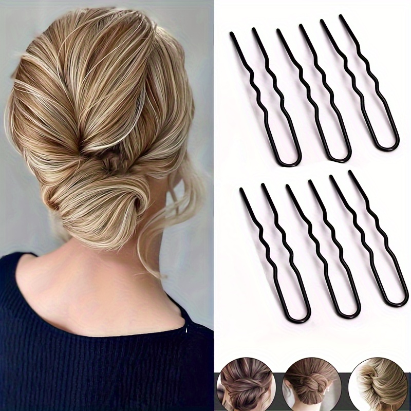 

6pcs Shaped Hairpins - Stylish Chignon Hair Forks For Effortless Updos - Durable Plastic Hair Styling Accessories, Ideal For Womens Headwear - 10-piece Bundle