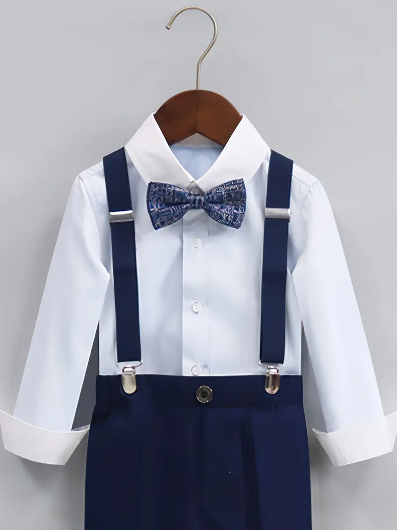 boys suspender outfit set blue polka dot - Temu Pakistan boys suspender outfit set blue polka dot - Temu Pakistan