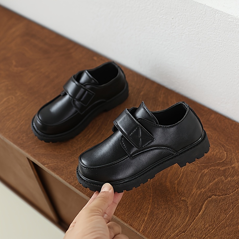 boys formal oxford shoes white black synthetic cover closure