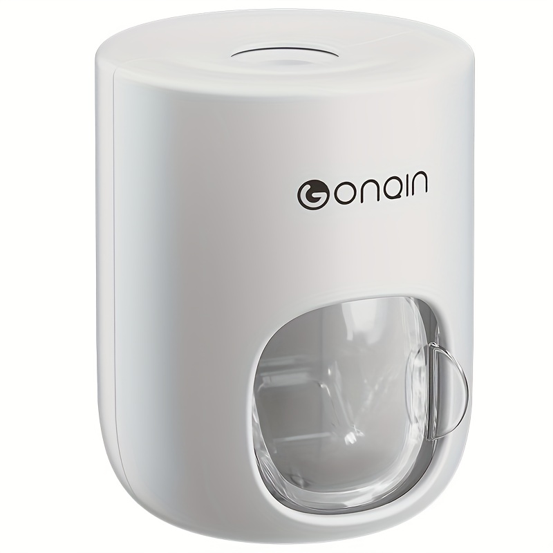 TEMU Wall-mounted Toothpaste Dispenser. Toothpaste Squeezing Device. Automatic Toothpaste Dispenser With A Dust Cover. Bathroom Toothbrush Holder.