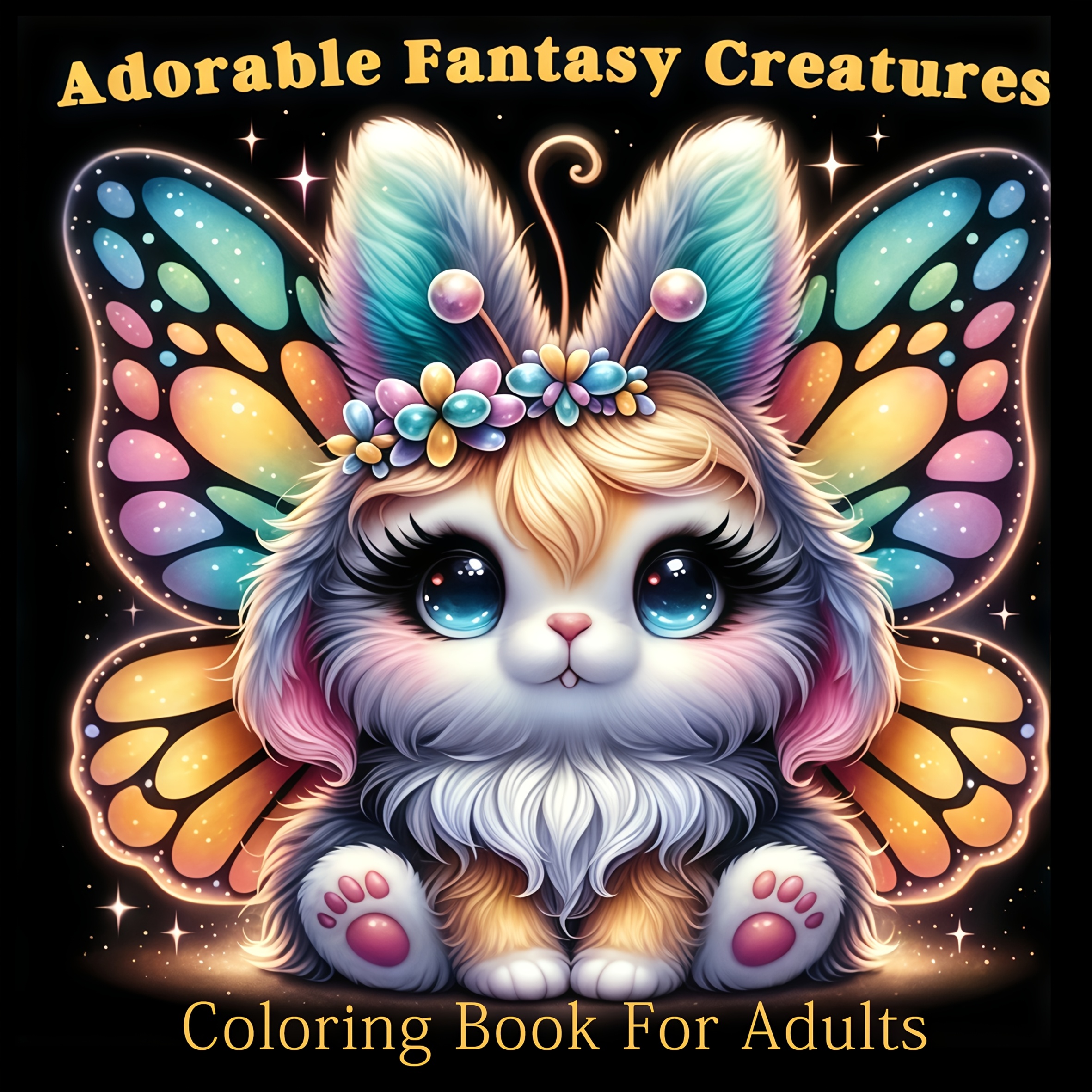 Image of 1 Book Thick Paper Coloring Book For & Suitable For, Christmas, Valentine's Gift - 24 Pages With Intricate Fantasy Creatures, Dragons, Mermaids, , Fairies - Supplies For,, Room Decoration, 2d Flat