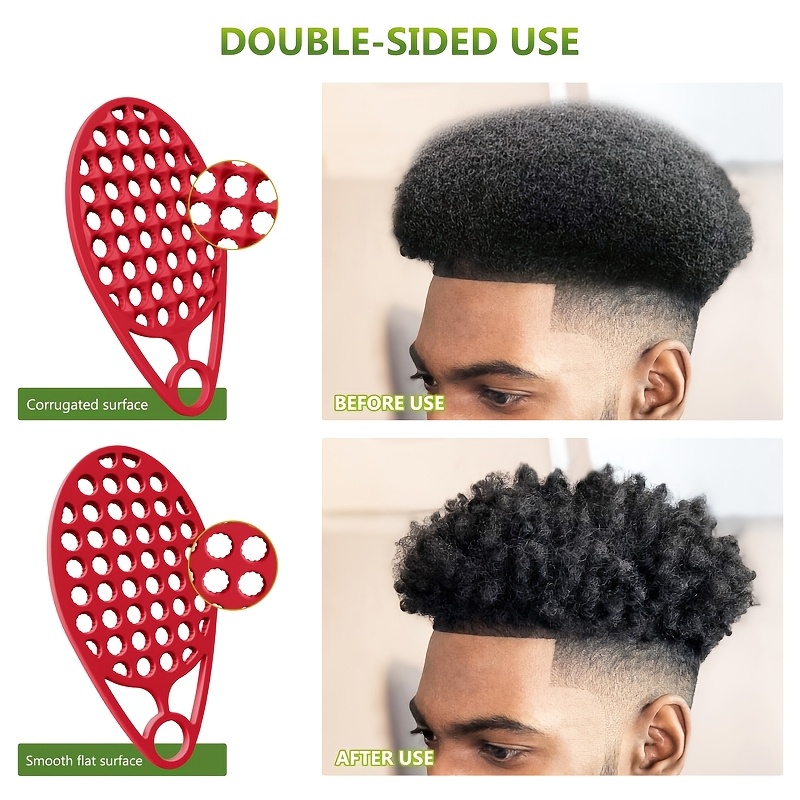 Magic Silicone Curly Hair Brush, One Piece Twist Curl Comb for Afro Curls, Washable Hair Tool for Men Women, Grey, 1pc