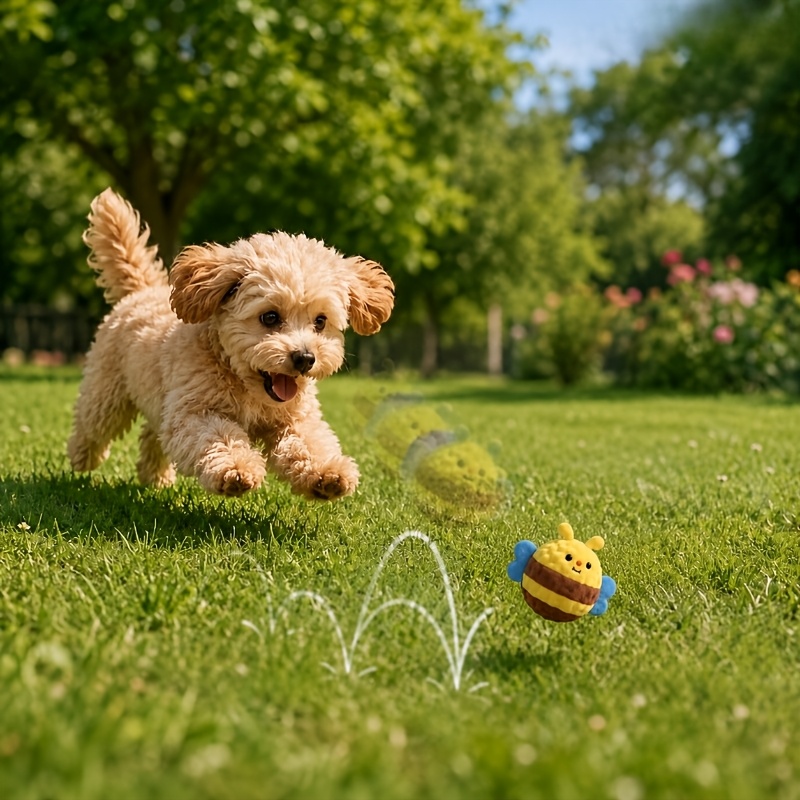 TEMU Pet Bouncing Squeaky Chew Toy, Made Of Safe And Bite-resistant Material For Indoor And Outdoor Use, Release Or Dog's . This Toy Provides