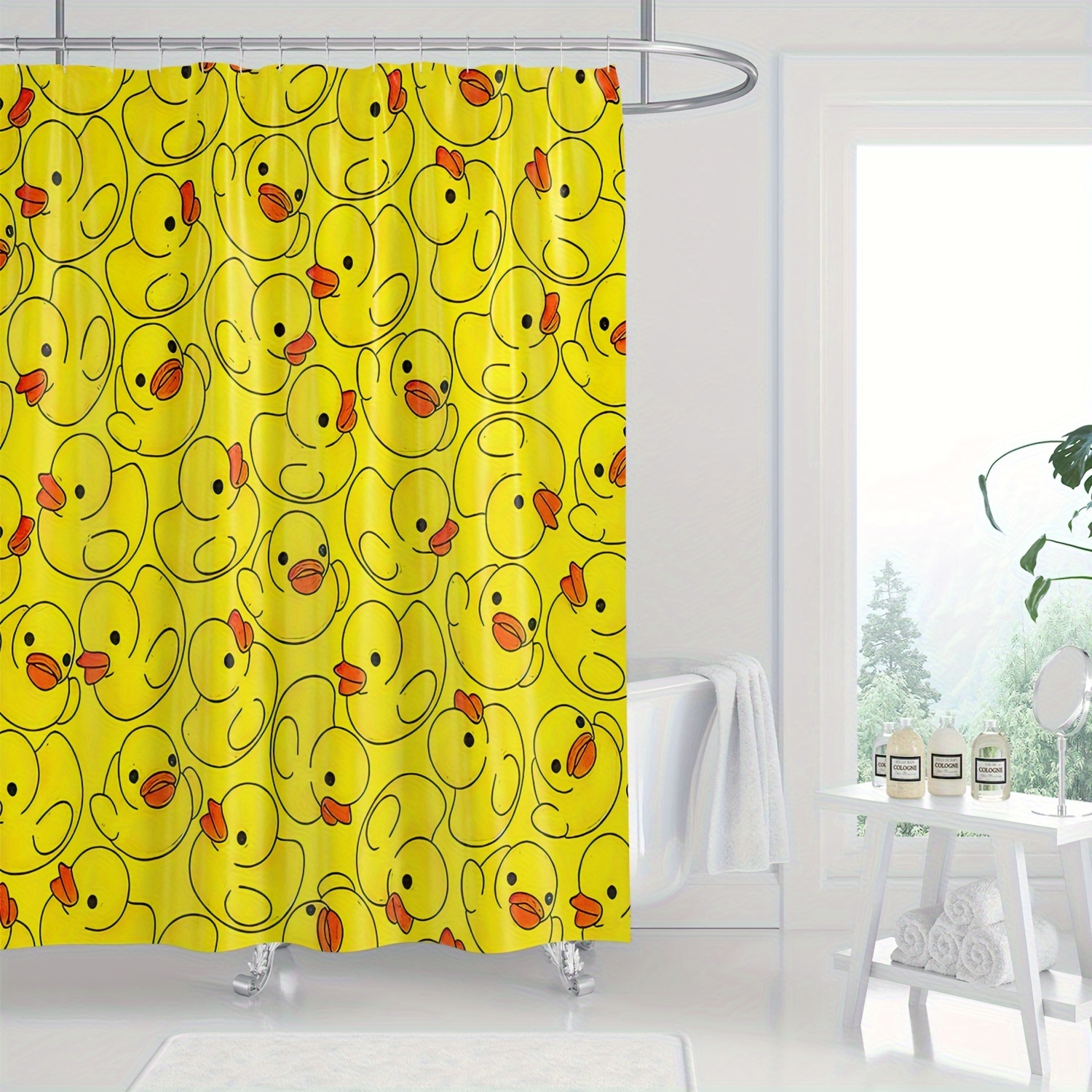 

1pc Shower Curtain, , Bathroom Decor, 70.87x70.87