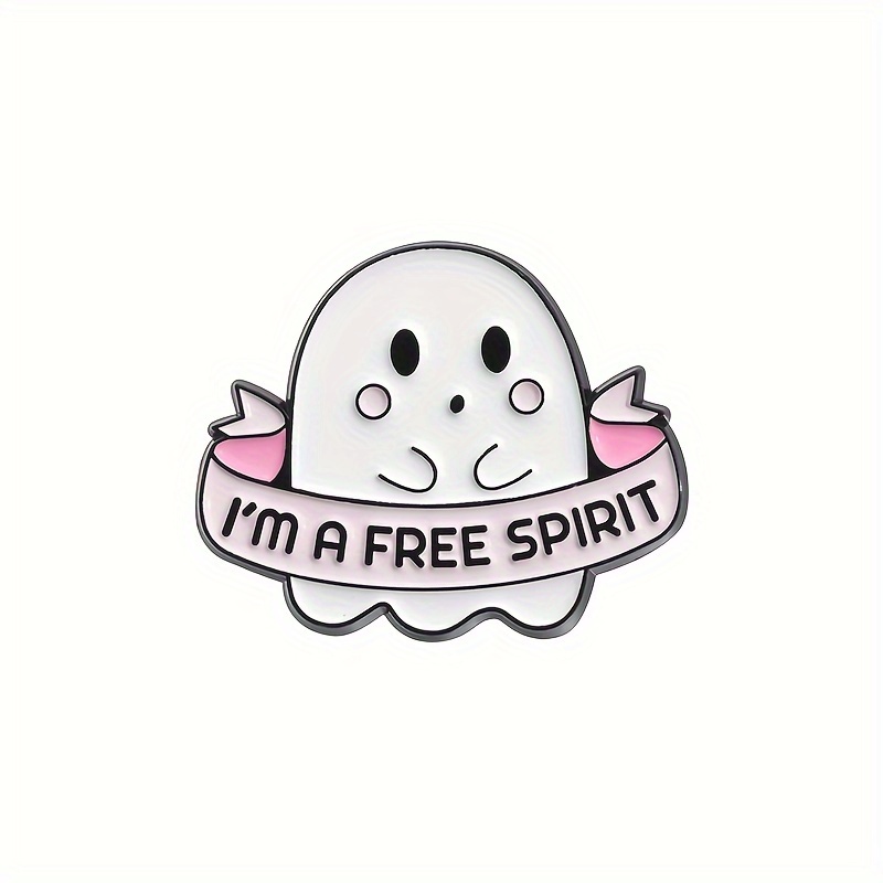 7pcs Ghost Enamel Pins Set Halloween Spooky Cartoon Punk Funny Jewelry Gift