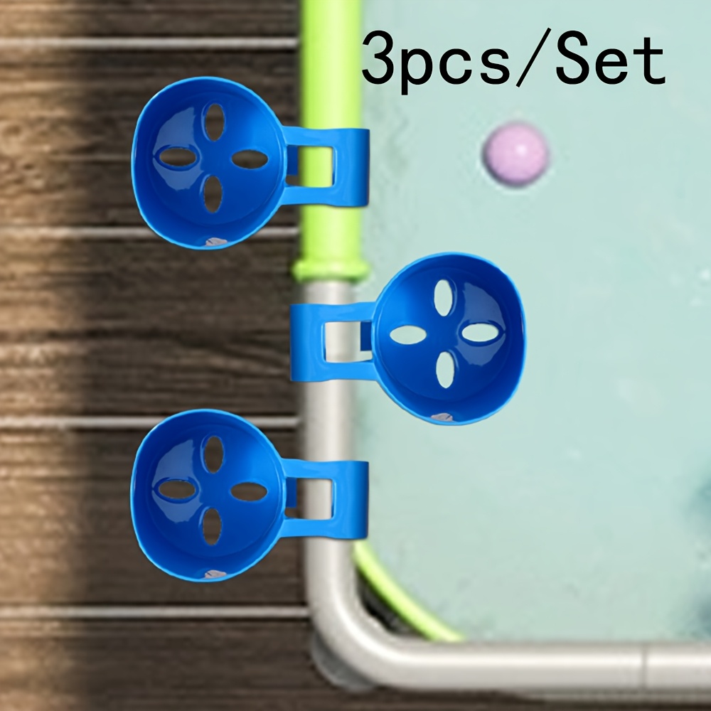 [3-pack] Poolside Drink Holder - A No-drill Outdoor Beverage And Cup Rack Designed For Easy Mounting. Perfect For Keeping Drinks, Cups, And Bottles Organized And By The Pool Or In Outdoor Spaces