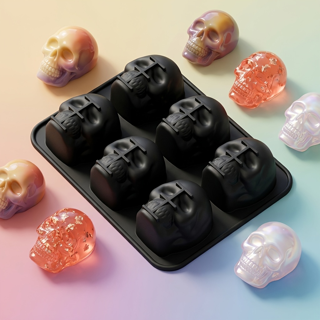 Image of Halloween Themed Mold, 6- Silicone Mold, Suitable For Candles, Diy Handmade Crafting