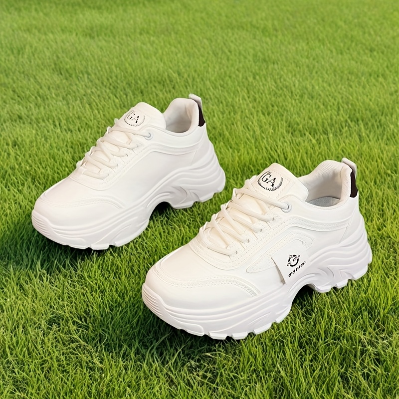 Zapatillas informales de plataforma estilo papá con bloques de color, zapatillas antideslizantes con parte superior que aumenta la estatura, zapatillas de skate de moda para estudiantes
