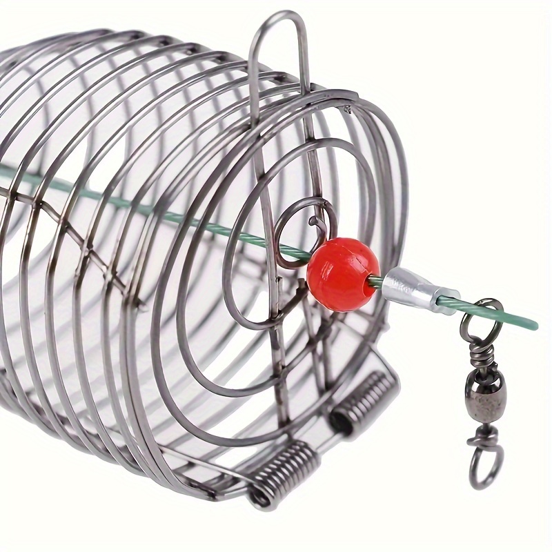 Fish Trap Small Stainless Steel Bait Cage Basket Feeder