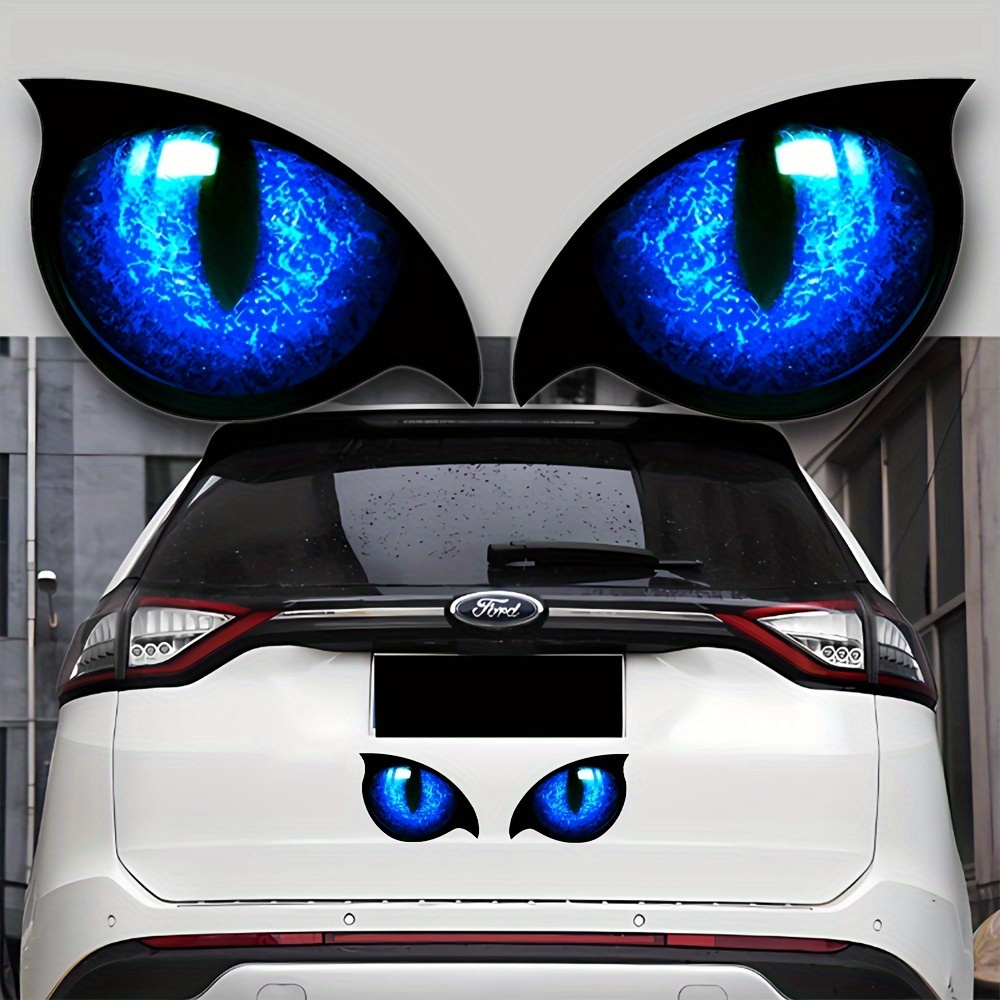 Pegatinas Reflectantes De Ojos De Gato 3d Para Coche, Pegatina Para Espejo  Retrovisor Creativo, Universal, Para Exterior, 1 Uds.