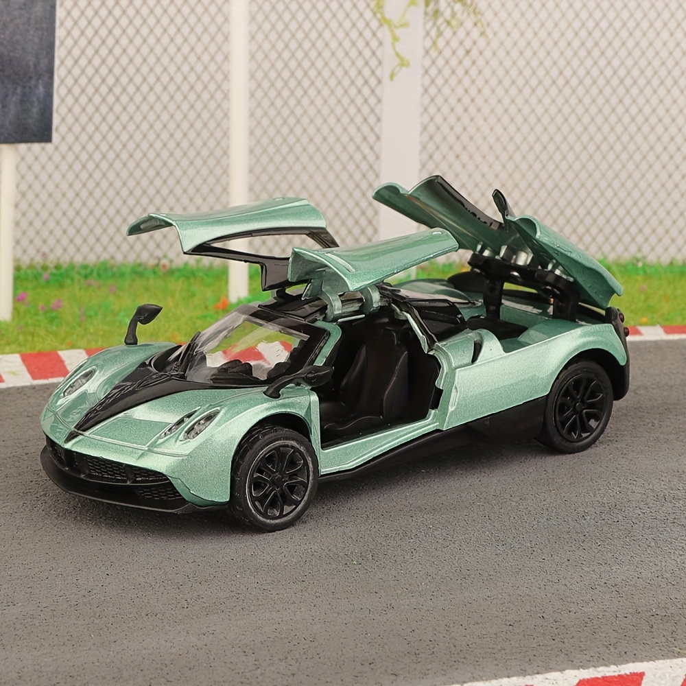 Image of 1: 43 Super Sports Car Simulation Alloy 3 Door Car Model Children's Toy Car Ornament Pull Back Car Model Boy Toy Birthday Gift