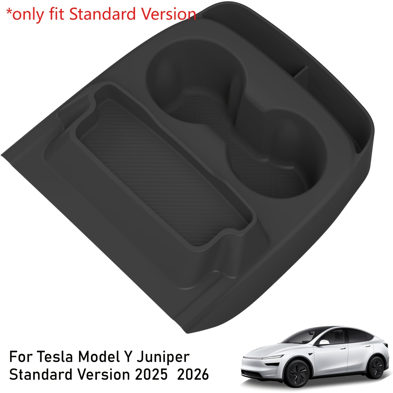 For For Standard Centre Console Cup Holder With Storage Box For For Standard Version 2026 2025 Eyeglass Storage Case Organizer Accessories Interior Storage Insert Tray