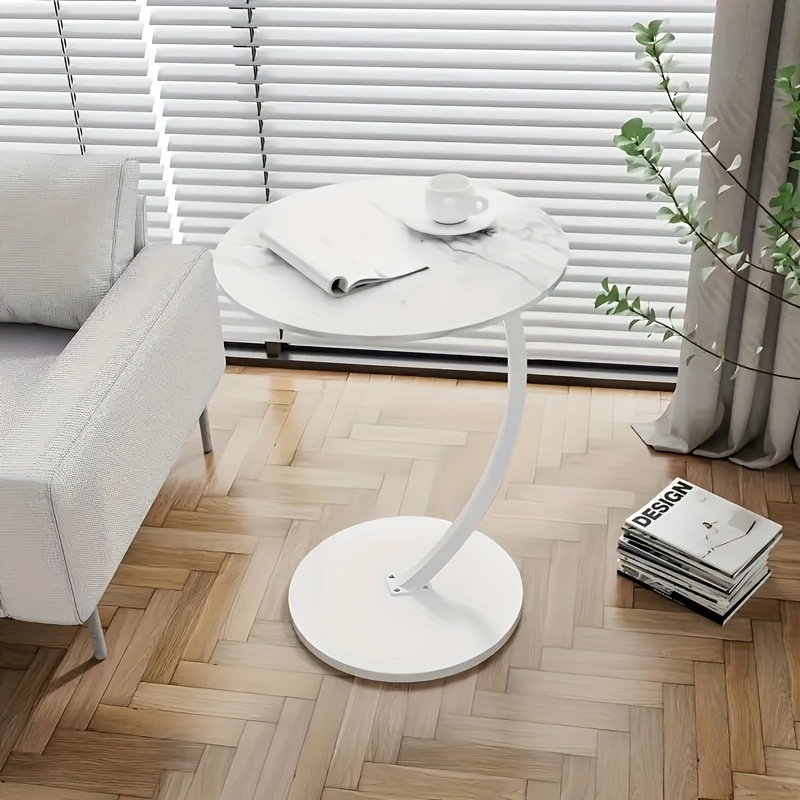 Round Side Table, Also A Mini Side Table, Serves As A Decoration For Modern Living Rooms. It Requires No Power Supply, Is Lightweight, And Features A Vintage Style. It'S Space - Saving And Suitable For Living Rooms, Kitchens, And Bedrooms.