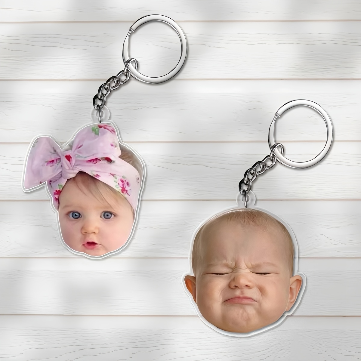E-shop [2D Flat] [2D Flat] . Niedliche personalisierte Foto-Figur Mode Niedlich Lustig Textur Personalisierter Acryl Schlüsselanhänger Taschenanhänger