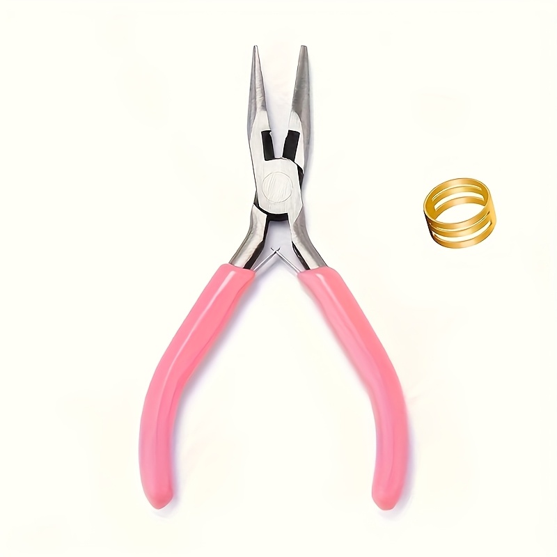 E-shop 2 Stk./. Handgefertigtes Zangen-Set, 1 Goldener Ring, Schmuckherstellung und Werkzeuge, Kunsthandwerk und Nähzubehör, Zahnloser