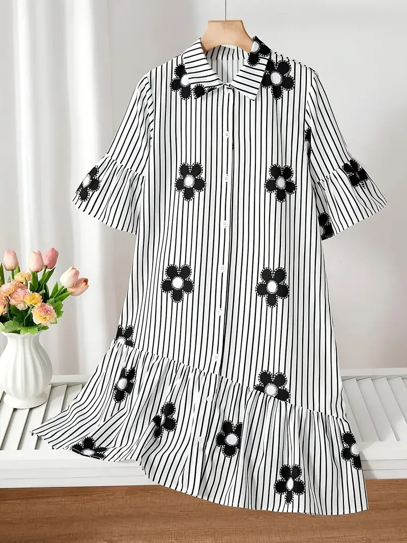 preppy shirt dress Palina Lyocell Pleated Midi Preppy Shirt Dress by Miss Circle New York