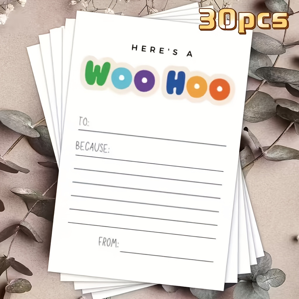 TEMU 30pcs Pack Design Encouragement Cards Suitable For Classroom Reward Charts, Teacher Prizes, Behavior Charts, Parent-teacher Gifts, High-quality