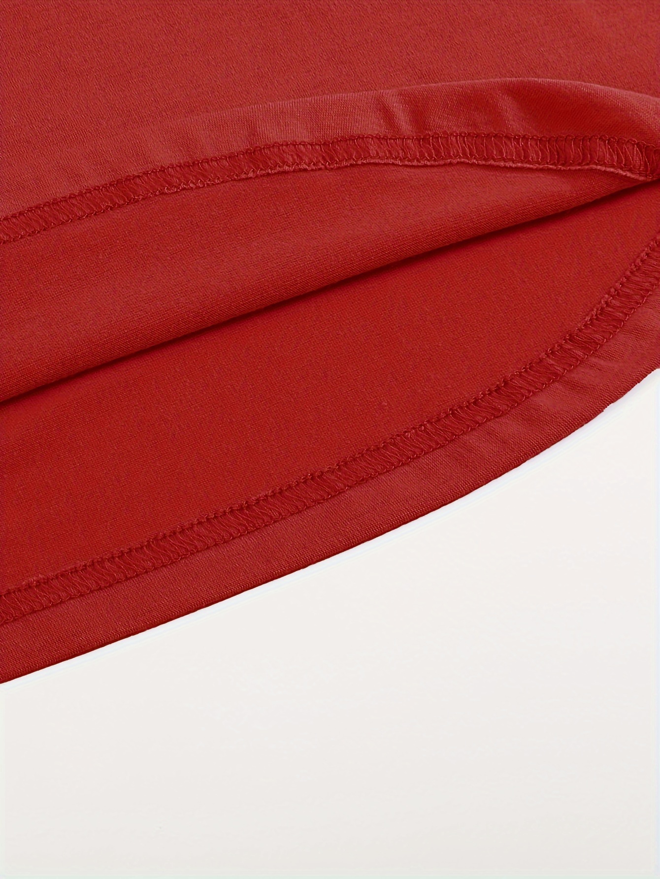 Men's Summer V-Neck Short Sleeve T-Shirt - Vibrant Red Casual Tee with Medium Stretch, Breathable H-Fit for Casual Attire, Machine Washable, Versatile Wardrobe Staple, Classic Fit Shirt, Comfortable Material, Active Lifestyle