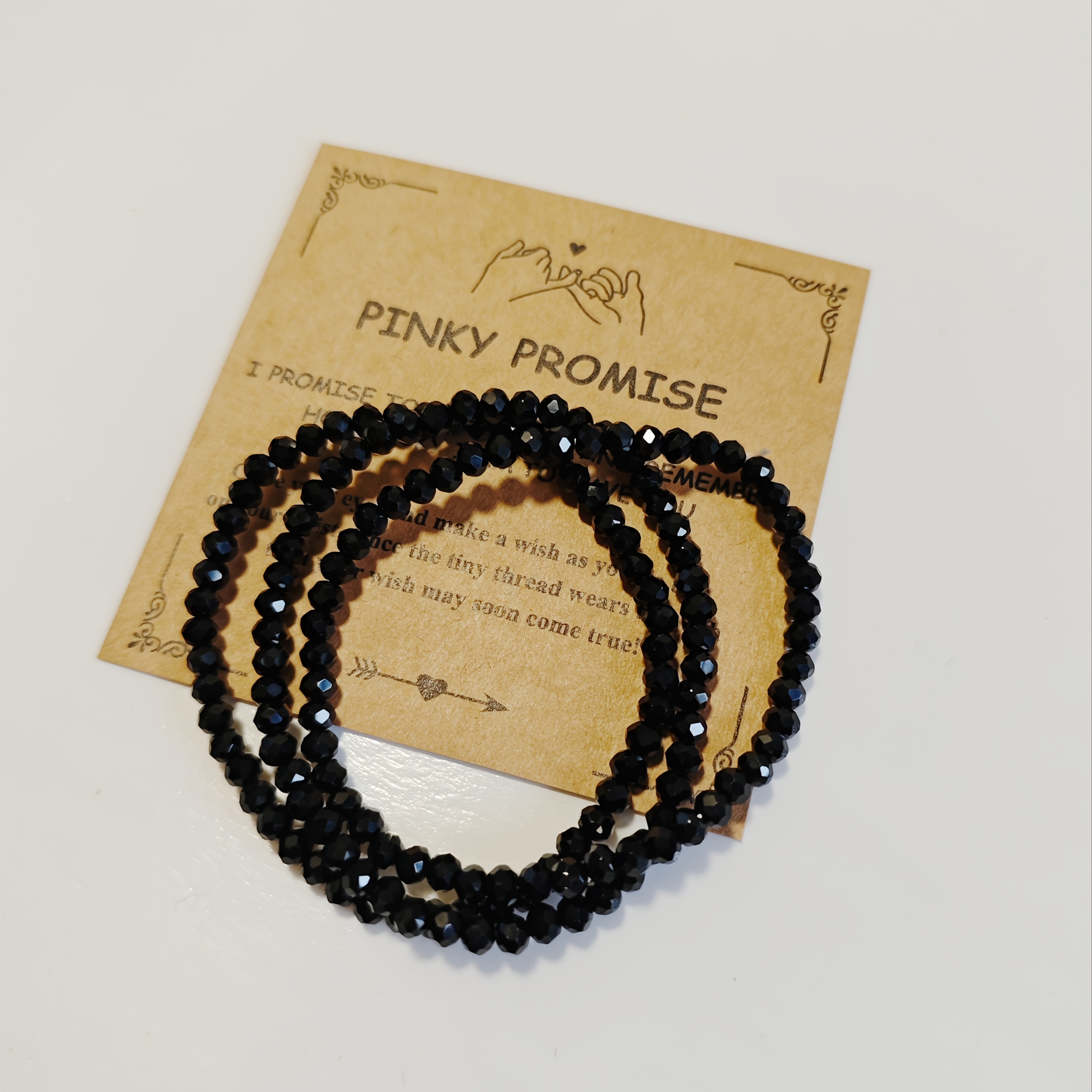 Image of 3pcs Of Red Crystal Bracelets, Featuring An Elastic And Adjustable Cord, With Formal Dresses And Suitable As Gifts For Graduation Season