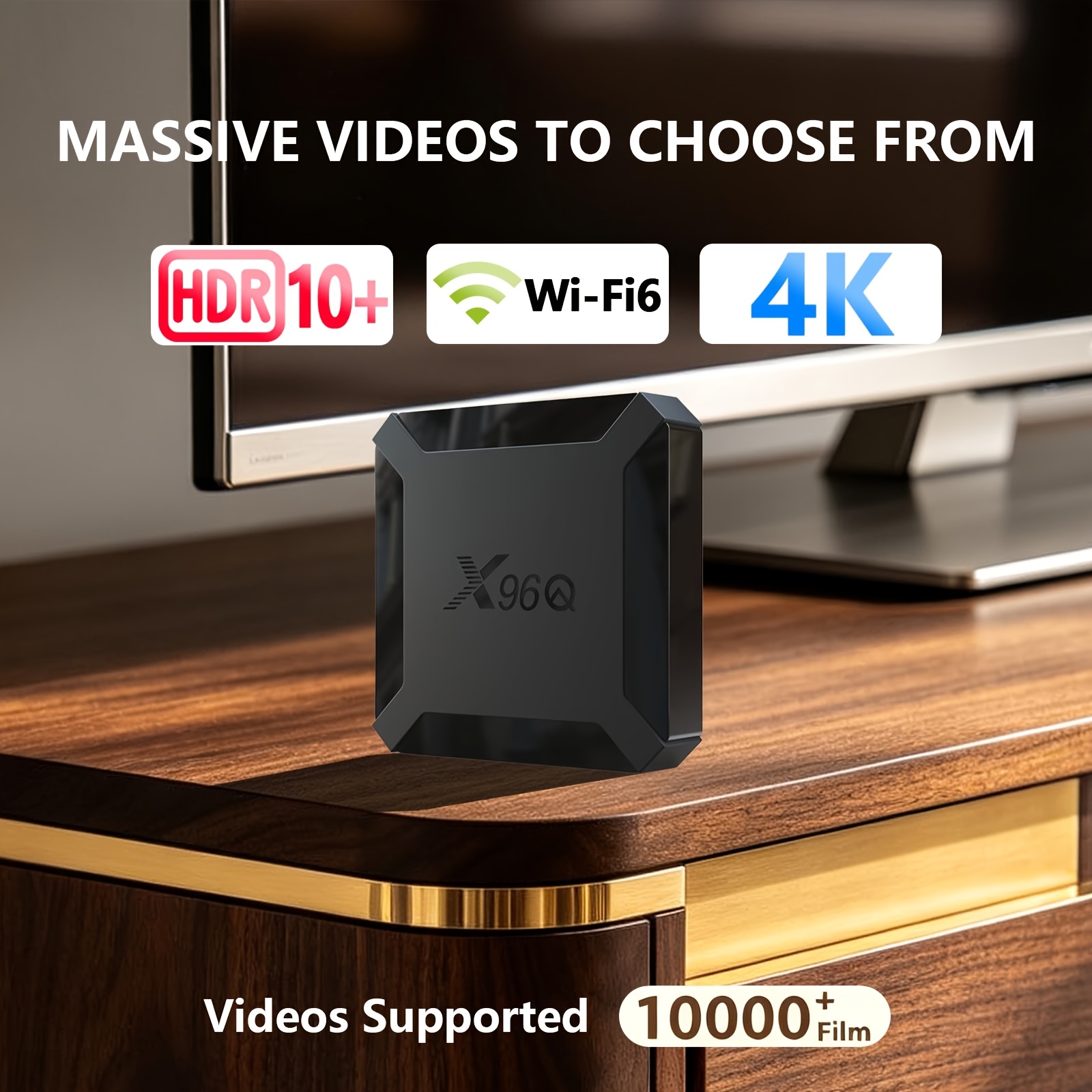 Mini Smart Tv Box, 10 System, 2gb/16gb, H313 Chip, 2.4g Wifi + 100m Lan, 4k 265 Decoder, Plug And Play Home Multimedia Equipment