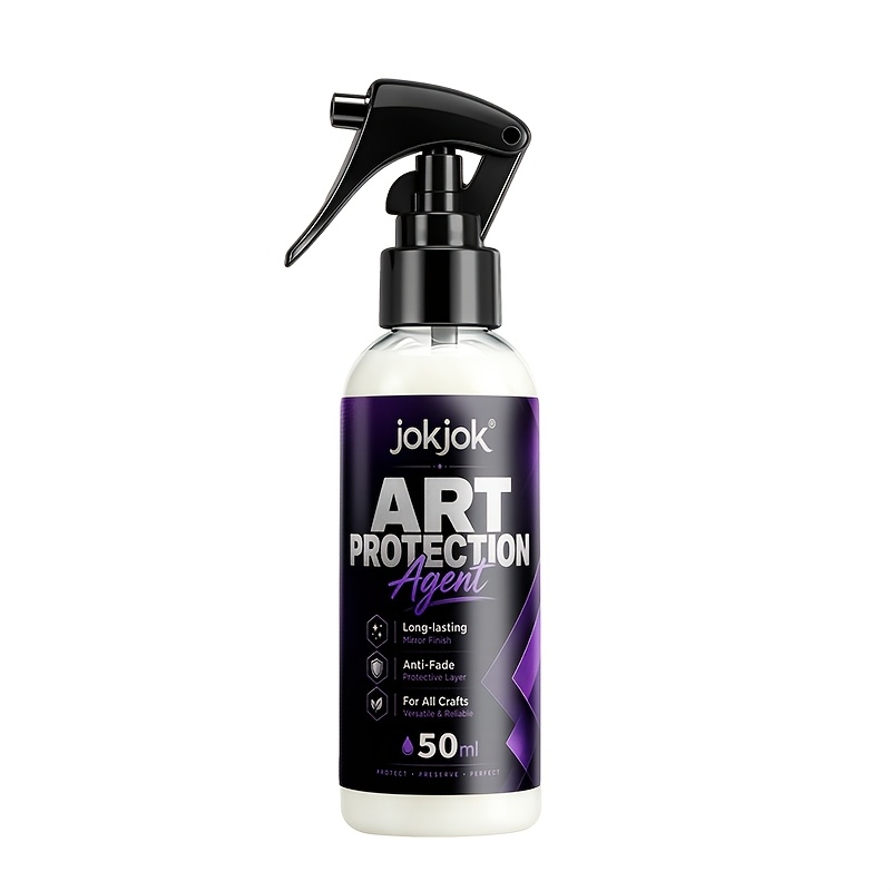 TEMU Art Sealing Spray, Long-lasting Artworks, Compatible With Diamond Painting, Pencil Sketches, Oil, Acrylic, Ink Wash, Watercolor Artworks And