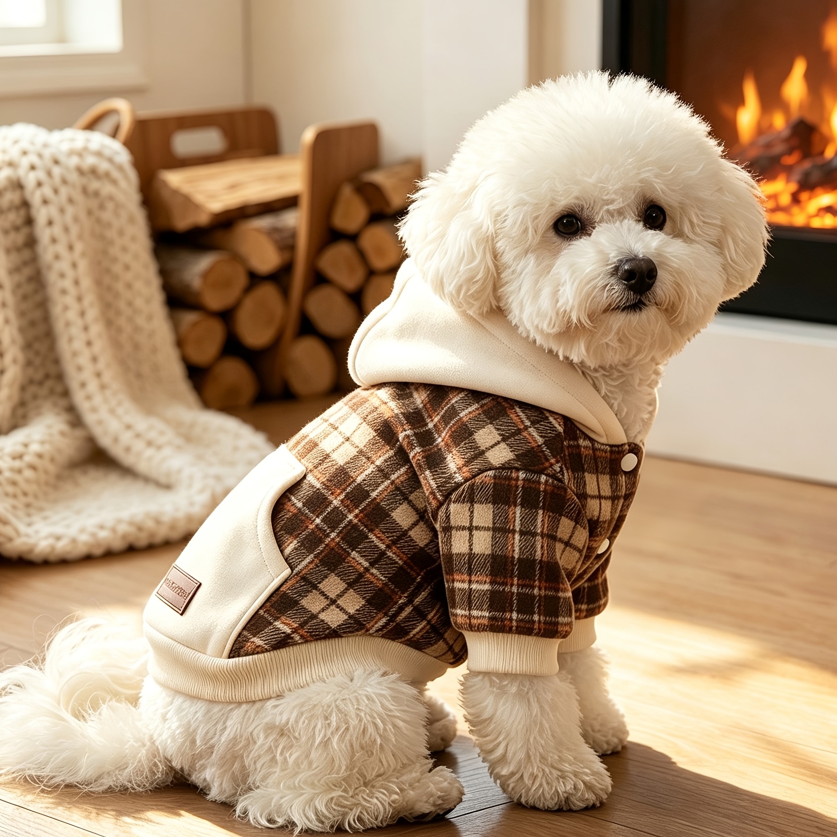pet contrast color   sweatshirt Product details 1