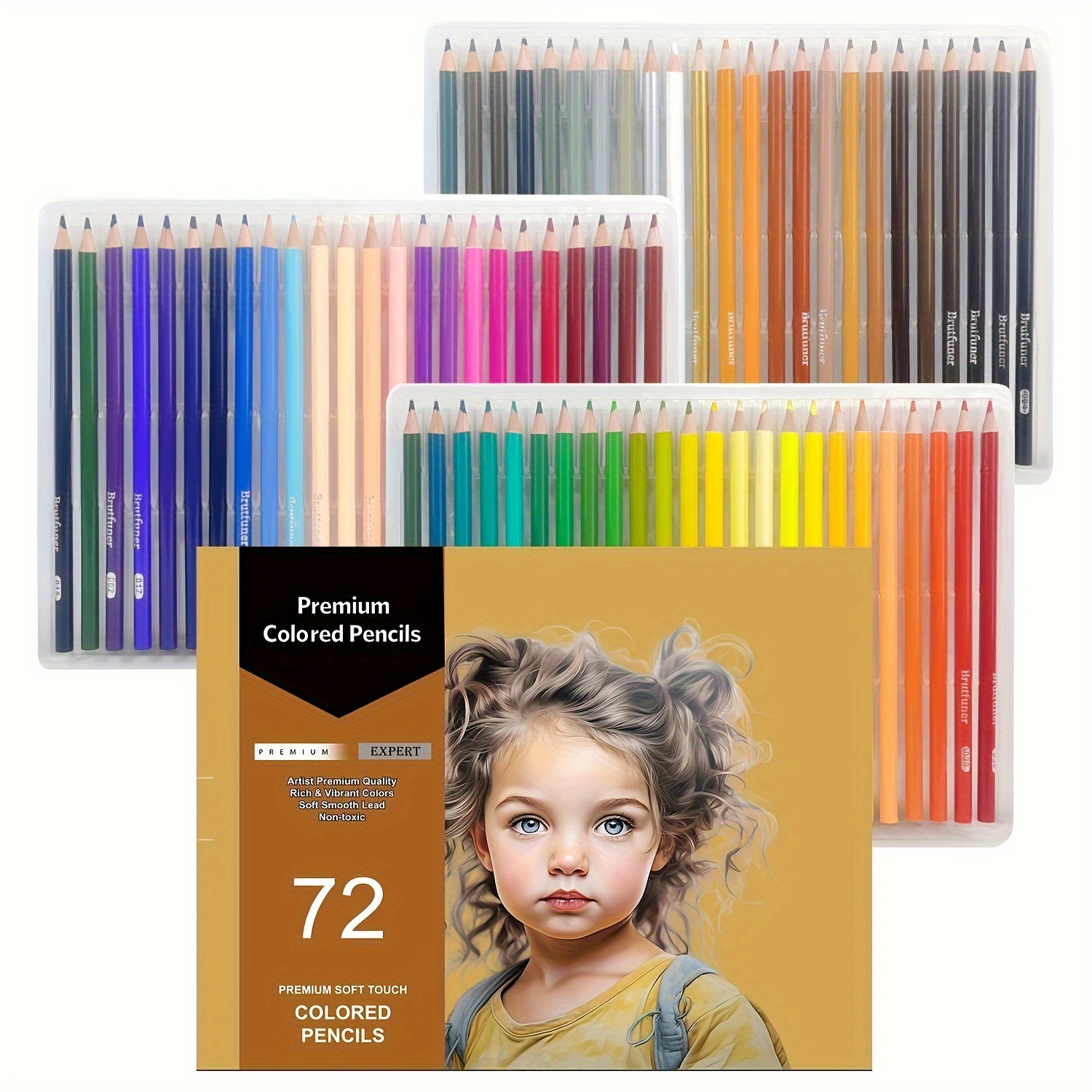520 Crayons de Couleur, Ensemble Professionnel de Crayons de