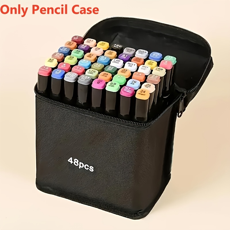 48 100pcs portable art supply organizer pouch large capacity