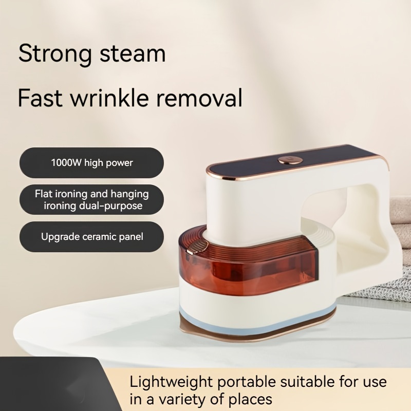 1pc handheld portable steam ironing machine travel mini steam iron fabric clothing shirt electric steam ironing machine travel gifts dorm room essentials details 0