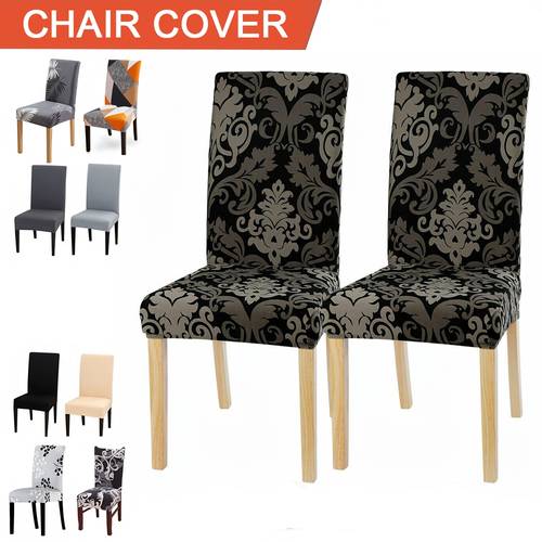 dining chair covers cow chair cover for dining chairs stretch back chair slipcovers removable washable elastic chair protector decoration cover for kitchen banquet