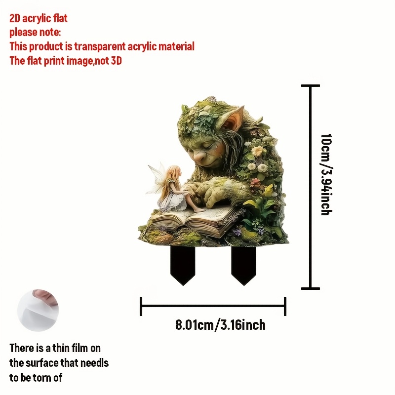 Art * Garden Stake Decor, Thanksgiving Plastic Floor Mounted Accessory, Tabletop and Bonsai Decorative Fairy Garden Pins, with No Electricity or Battery Needed for Thanksgiving