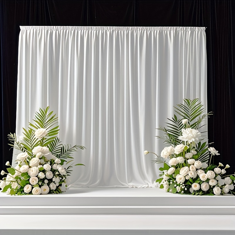 White Backdrop - Polyester Fabric for Events
