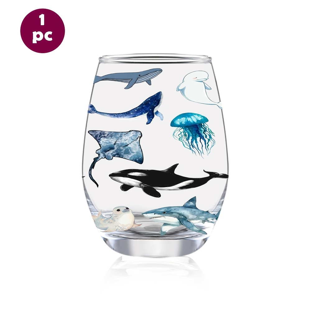 TEMU 1pc Of 12oz/350ml Stemless Wine Glasses, Suitable For Champagne And Whisky, Ideal For Parties Indoors And Outdoors. Perfect For Home, Office,