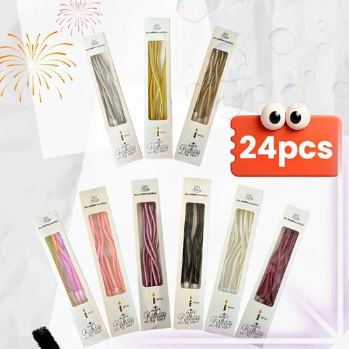 24pcs birthday cake decorations with base elegant golden birthday decorations random 24pcs table centerpiece decorations valentines day atmosphere supplies anniversary birthday wishing celebration supplies and gifts