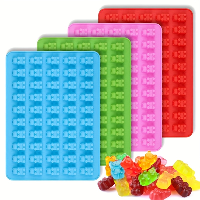 

50-cavity Silicone Gummy Bear Mold, Chocolate Molds, Food Grade Baking Bakeware, Creative Uncharged Candy Making Tool