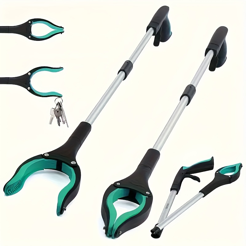 

33-inch (approximately 83 Cm) Grabbing Tool, Foldable Picker With 360° Rotating And 2 Magnets, Extra-long Trash Picker, Lightweight Grabber, Suitable For Seniors.