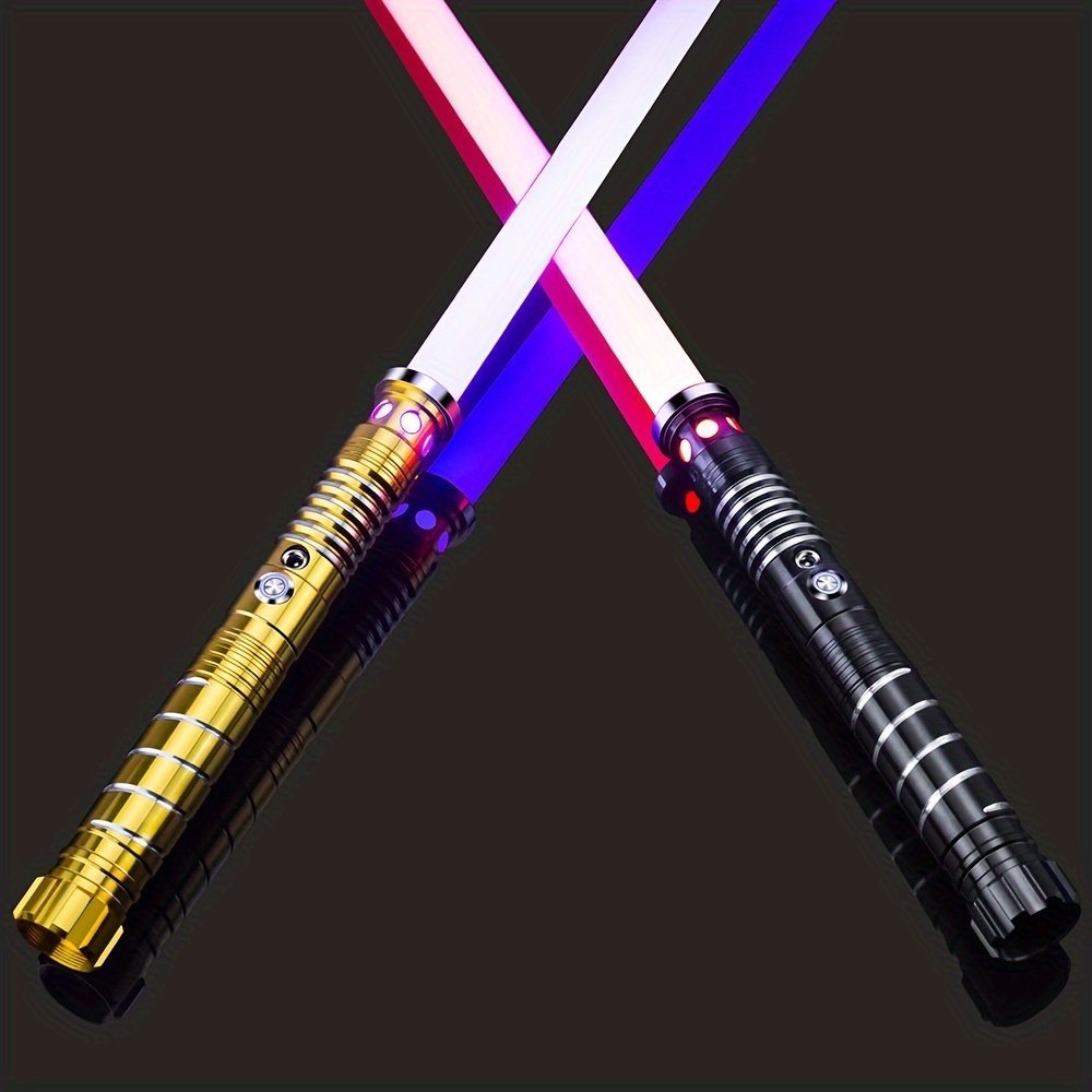 2×juguetes Star Wars Espada Láser Retráctil Jedi Con Luz Rgb