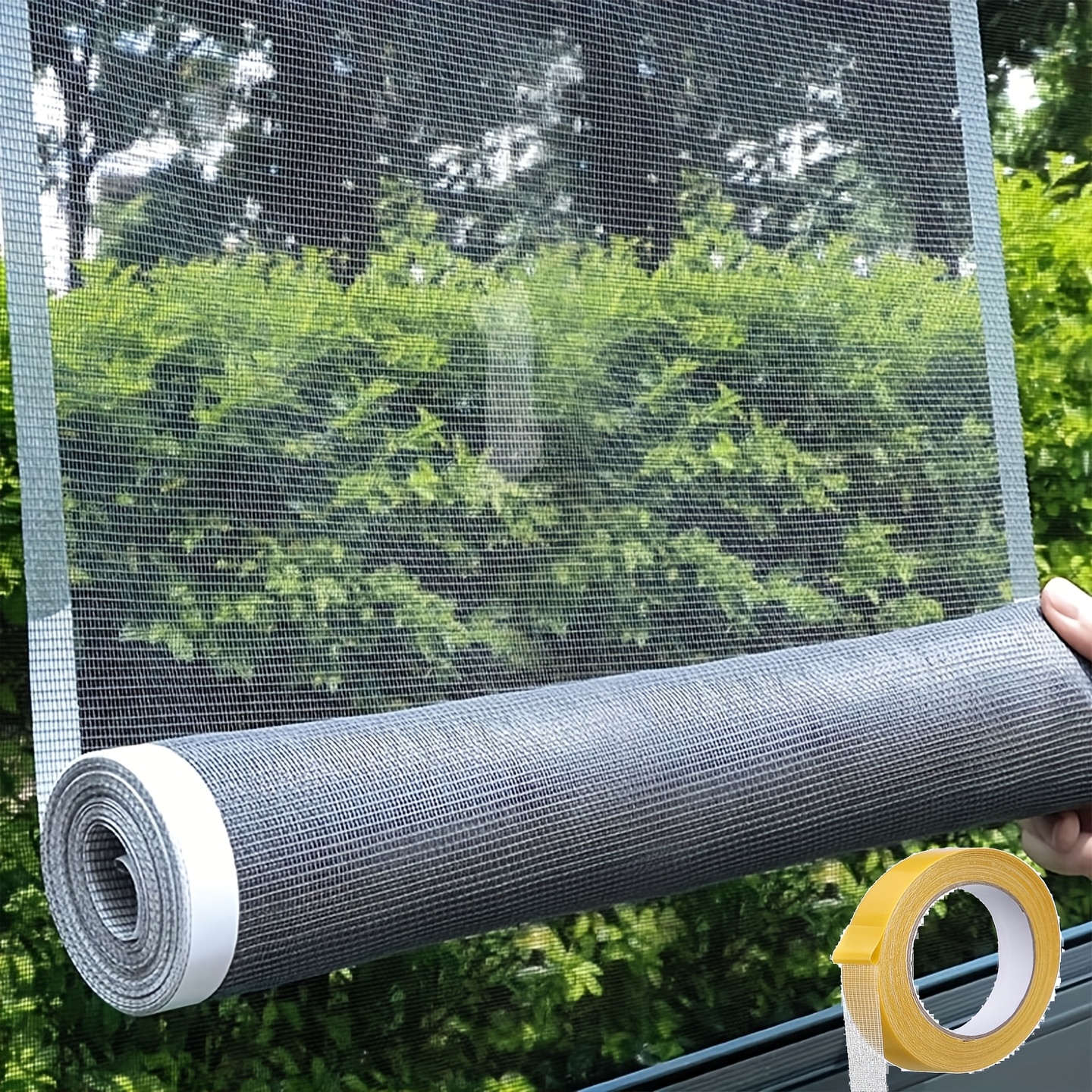 7/22/40cm Self-adhesive Repellent Tape, Effective For Repairing Tent/kitchen/balcony Screen Windows