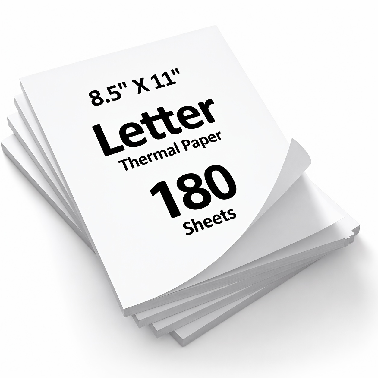 TEMU A4/us Letter Thermal Printer Paper, 8.27"/8.5"-180 Sheets, Fax Paper, Compatible With A40, M08f, Mt810 And Other Portable Printers
