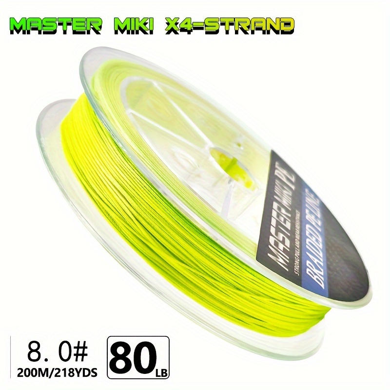 Premium Pe Braid Fishing Line 4 Strands Yellow Japanese - Temu Republic of  Korea