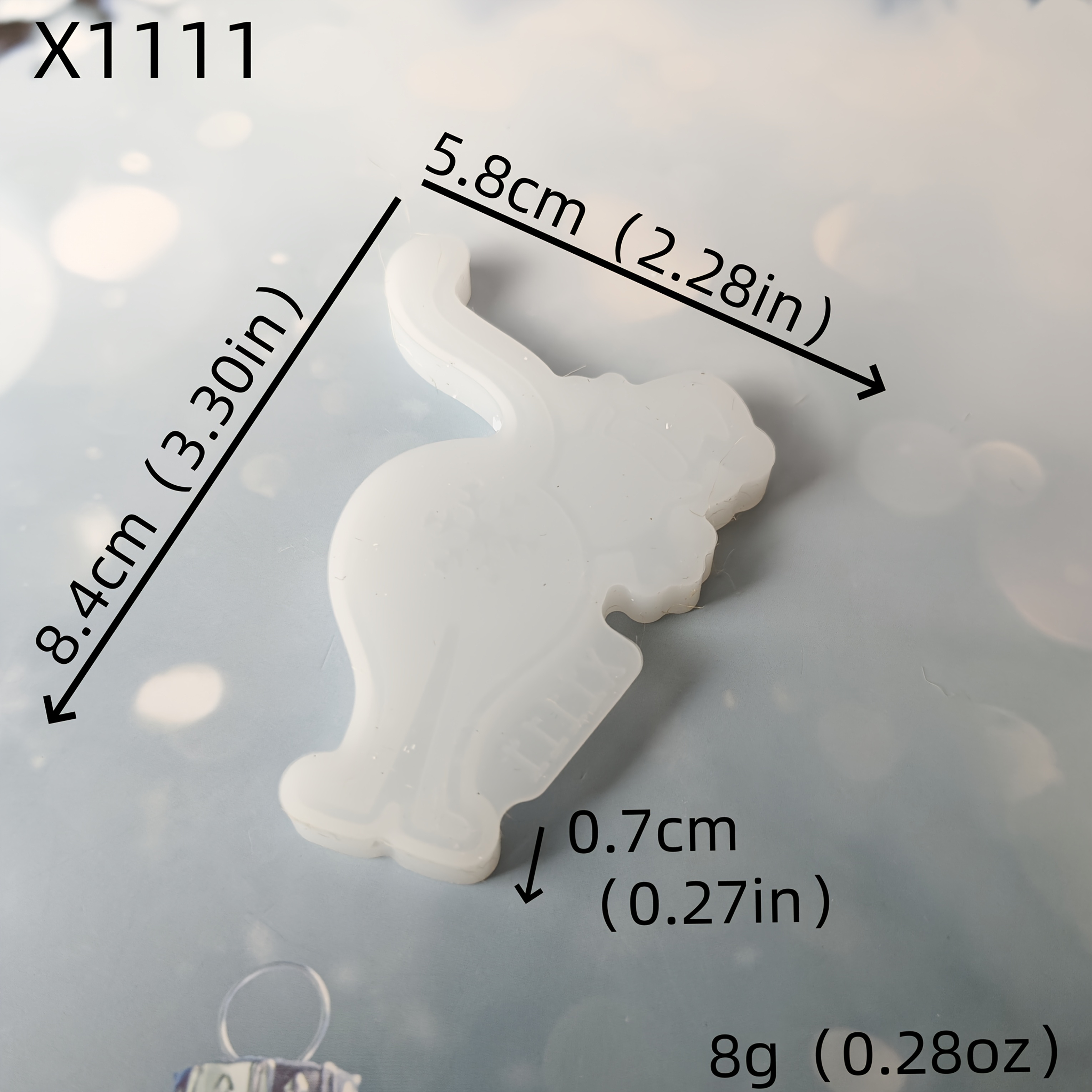 TEMU Resin Silicone Mold, Christmas Hat Kitten Pendant Decoration Mold, Christmas Cat Pendant, Handmade Resin Plaster Christmas Tree Cat Pendant,