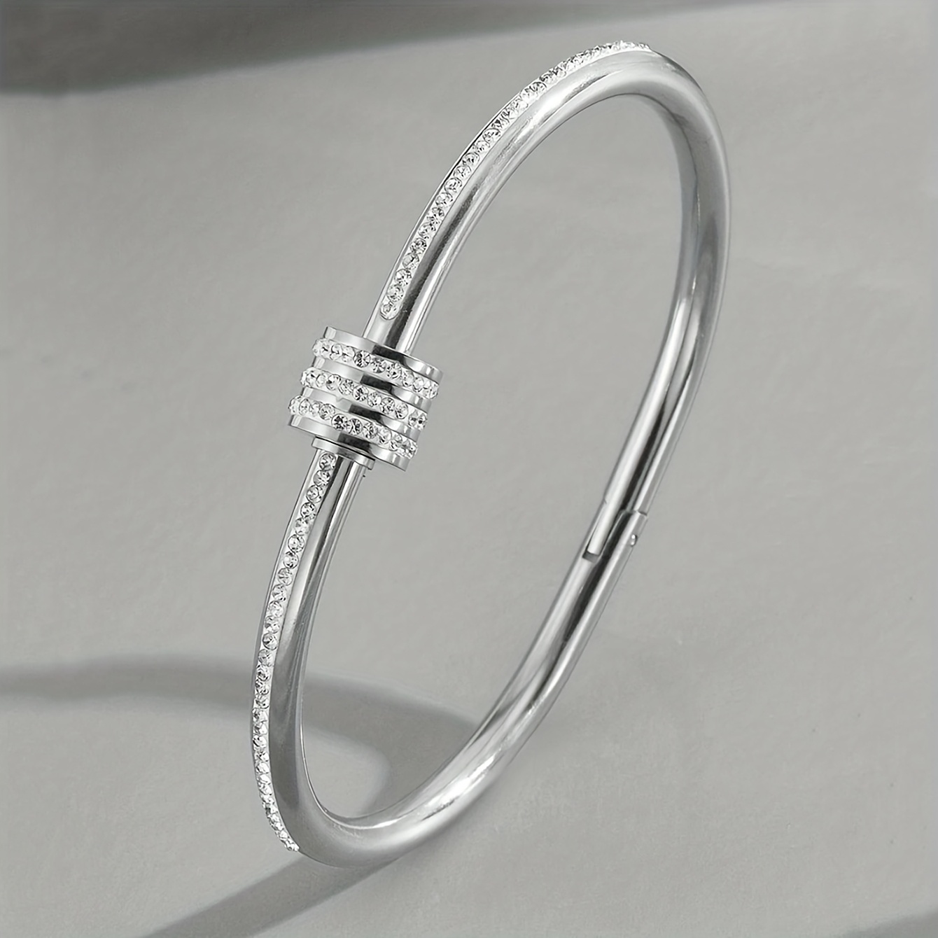 E-shop Znice . Damen-Mode-Armband, drehbar taillenbetonend, mit Strass-Synthetik-Zirkonia, wasserdichter farbechter Edelstahl, geeignet für den ,