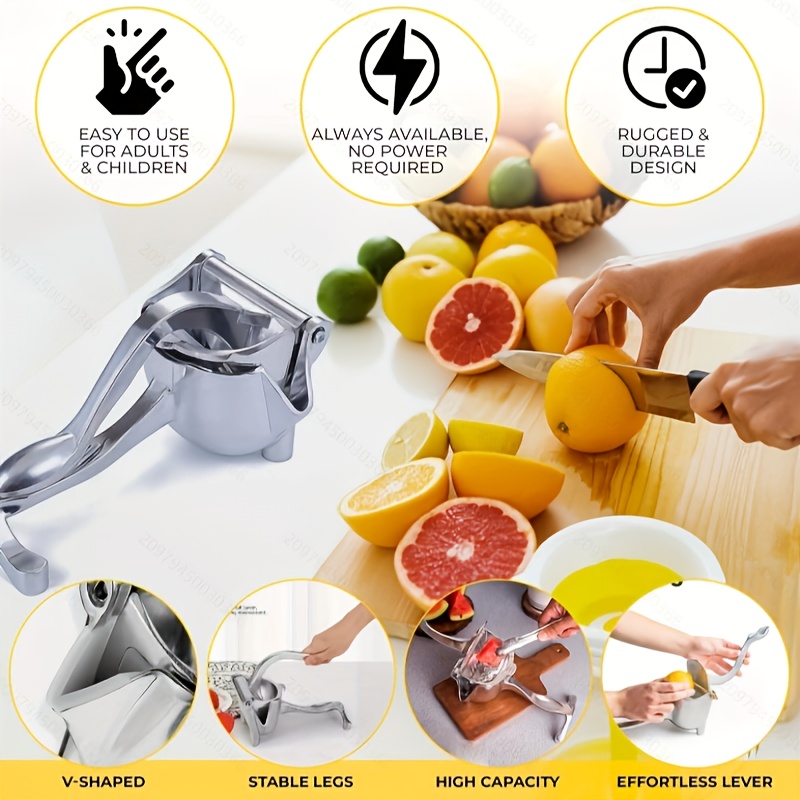 heavy duty cast iron manual citrus juicer cold press juicer Temu