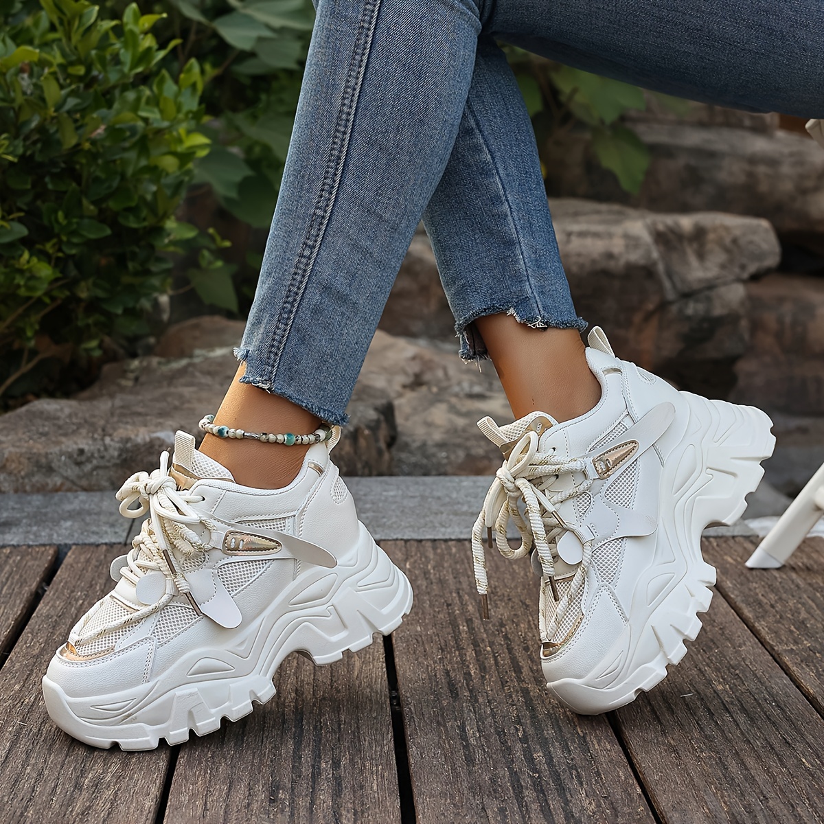 Chunky Bronx Dad Sneakers Fashion New High Platform Sneakers Women