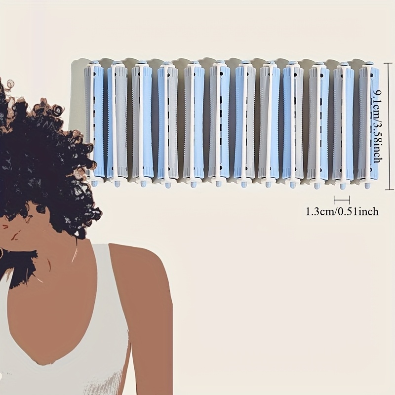 12pcs Manual Curling Wand For Making Waves And Curls, Featuring A Suitable For All Hair Types, Perfect For Salon-style Hairstyles