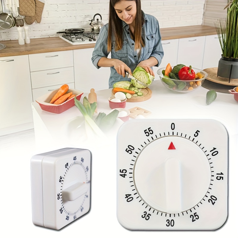 

60-minute Kitchen Timer - Mechanical Countdown, No-battery Needed, Ideal For Cooking & Dining Reminders Timer Kitchen Kitchen Timers For Cooking