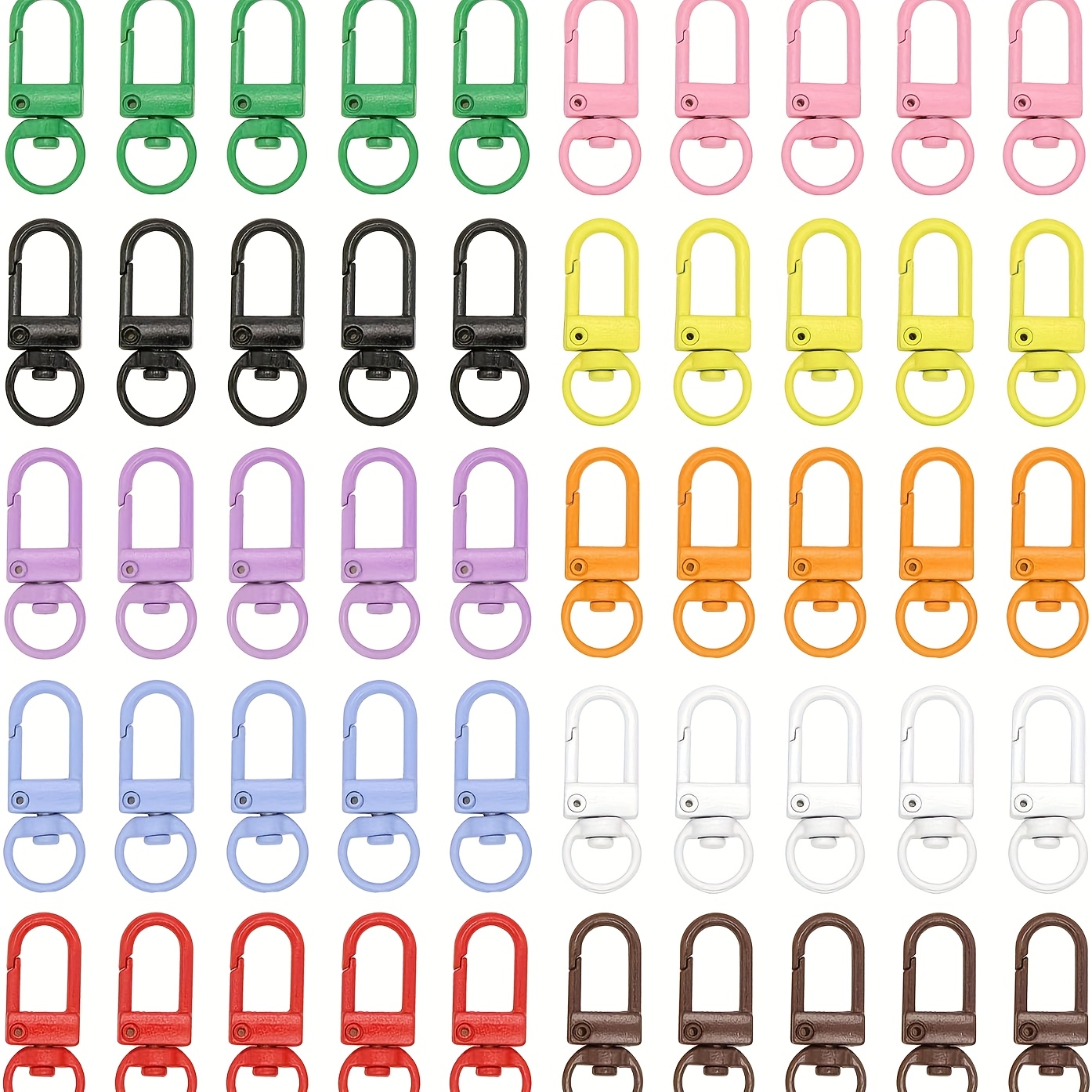 100 Sets Schlüsselanhänger-Ringe 2,5 Cm Silber – Mit Kette & Offenen Biegeringen, Perfekt Für DIY-Bastelprojekte