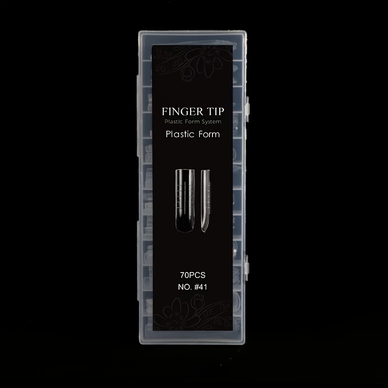 New Reinforced Square Long Nail Tips, 70pcs Set, End Nail Art No Base Needed Nail Model