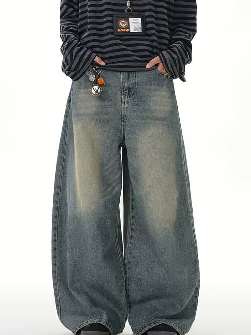 jeans de curvos y holgados casuales para hombre, selección